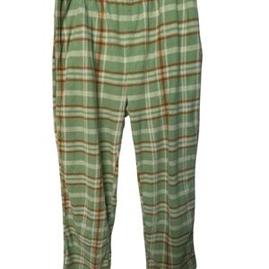 Victory Lounge- Plaid Green Pajama Pants